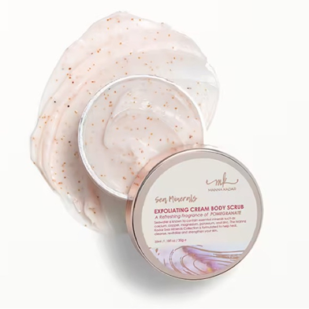 NWT MANNA KADAR COSMETICS Sea Minerals Exfoliating Cream Body Scrub Deluxe Mini